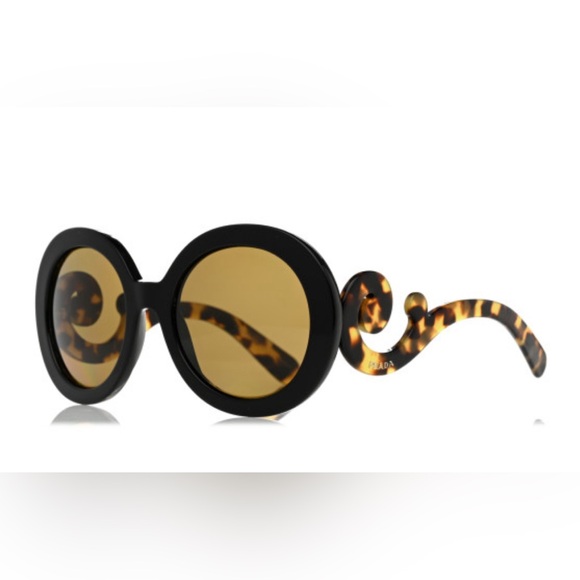 Prada Accessories - Prada Baroque Sunglasses SPR 27N Black Tortoise with original box